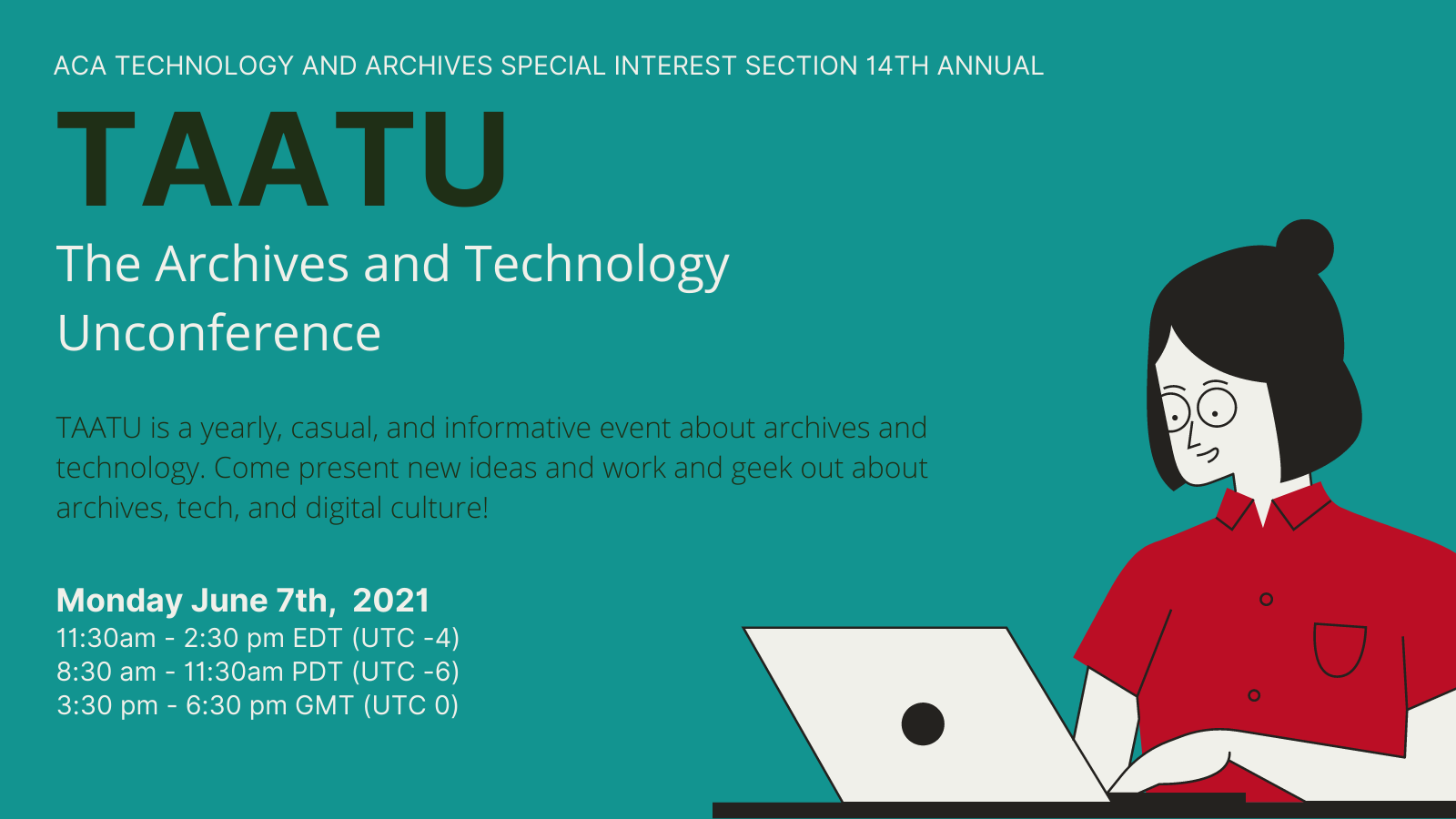 Postr for The Archives and Technology Unconference with same details as text